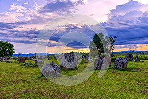 Plain of Jars is a megalithic archaeological landscape