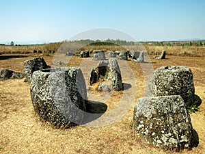 The Plain of Jars Site 1 in Phonsavan, Xiengkhouang Province, LAOS