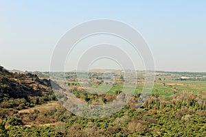 Plain land of kalar kahar valley in Punjab