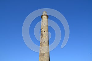 Lighthouse at Maspalomas playa de Ingles in Gran Canaria Spain photo
