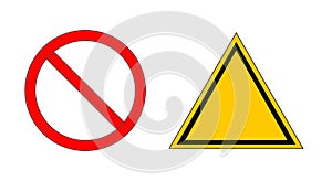 plain materials for caution signs and warning signs