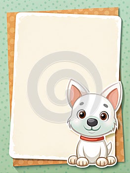 A plain memo paper, its corners photo