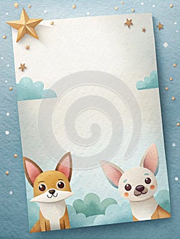 A plain memo paper, its corners photo