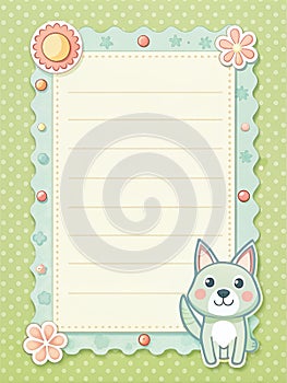 A plain memo paper, its corners photo