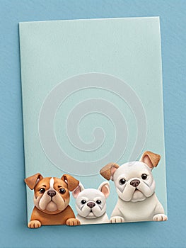 A plain memo paper, its corners photo