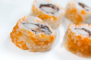 Plain mixed sushi rolls