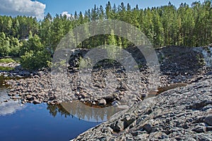 Plain Paleovolcano Girvas.Russia, republic of Karelia