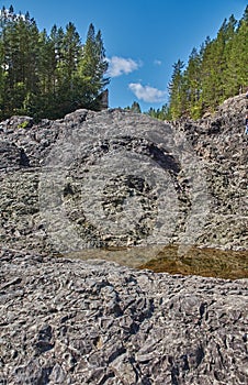 Plain Paleovolcano Girvas.Russia, republic of Karelia