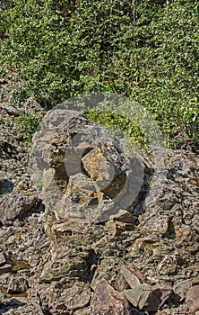 Plain Paleovolcano Girvas.Russia, republic of Karelia