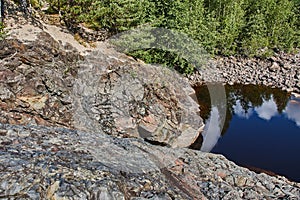 Plain Paleovolcano Kivach.Russia, Karelia