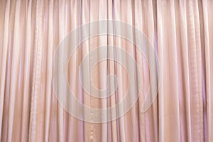 Plain pink curtain