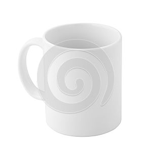 Plain porcelain mug