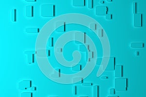 Plain rectangle or square. For graphic design or background, with soft shadow. Colorful 3D rendering.