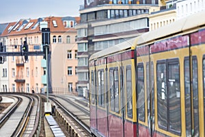 A plain s-bahn in berlin germany