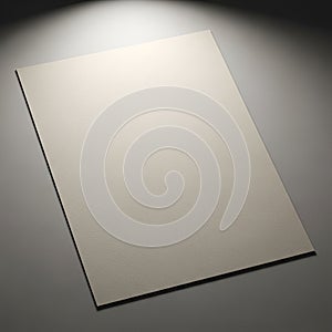 Creates a soft spotlight effect emphasizing the paper s subtle