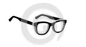 A plain white background emphasizing the bold outline of the