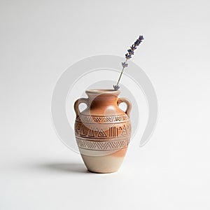 A plain white background emphasizing the simplicity and elegance of the