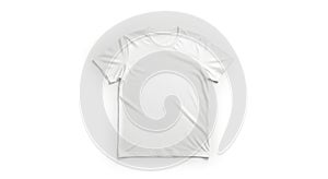 Plain White Cotton T-Shirt on Clean Background Ã¢â¬' Apparel Mockup Concept