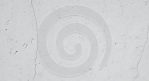 Plain White Cracked Wall Surface Background
