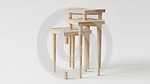 Is plain white emphasizing the clean and simple lines of the