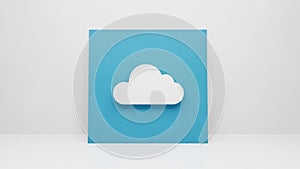 Plain white emphasizing the contrasting colors and simplicity