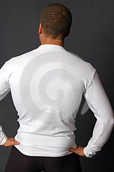 Plain white long sleeve tee