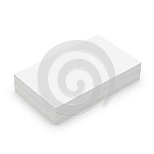 A plain white rectangular block displayed against a light background