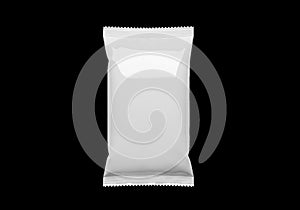 A plain white rectangular wrapper for a snack or candy bar isolated on transparent background