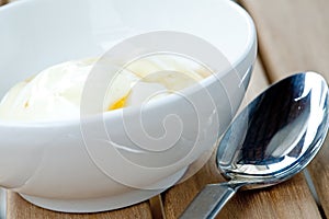 Plain yogurt with honey