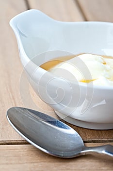 Plain yogurt with honey