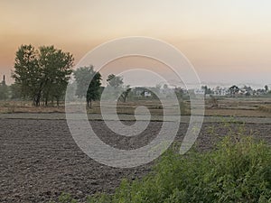 Plains of Jammu Kashmir India near LOC