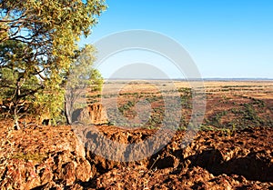 The Plains surrounding the town of Winton, in western Queensland, Australia