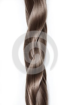 Plait on a white background