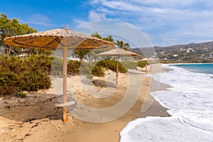 Plaka beach Naxos, Cyclades, Greece