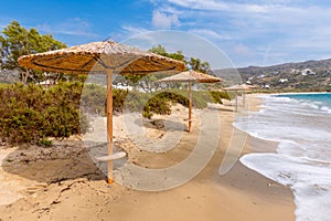 Plaka beach Naxos, Cyclades, Greece