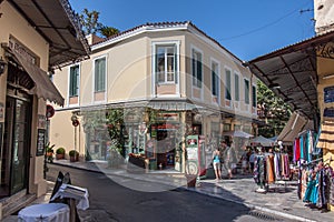 Plaka Neighbourhood Athens Greece