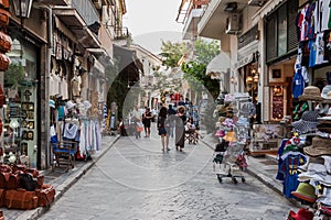 Plaka Neighbourhood Athens Greece