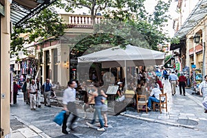 Plaka Neighbourhood Athens Greece