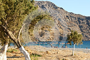 Plakias beach in Crete, Greece