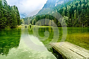 PlanÅ¡ar Lake in Jezersko, Slovenia