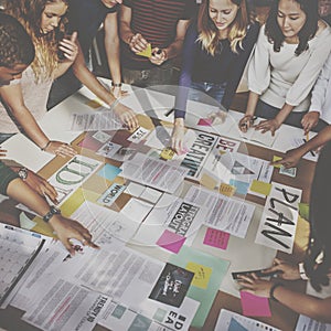 Plan Creative Class Library Student Teacher Ideas Concept