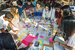 Plan Creative Class Library Student Teacher Ideas Concept