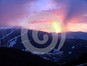 Plan de Corones at sunset