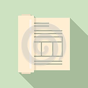 Plan estimator icon, flat style