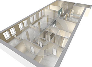 Plan of the office premises