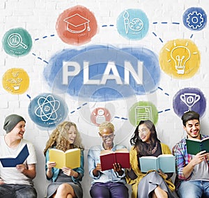 Plan Planning Business People Graphic Concept