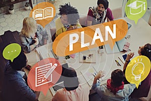 Plan Planning Education Strategy Concept