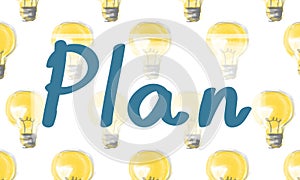 Plan Planning Strategy Thinking Concept