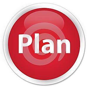 Plan premium red round button