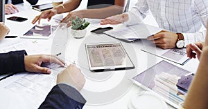 Plan, prepare and execute. a group of businesspeople sitting around the boardroom table during a meeting.